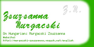 zsuzsanna murgacski business card